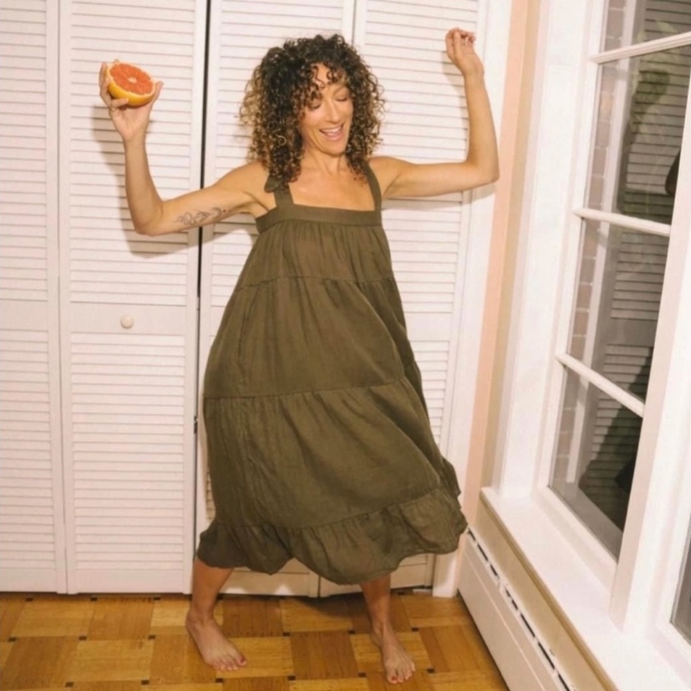 Jackson Rowe Breezy Seaweed Midi Dress - Picture 7 of 8